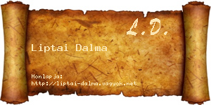 Liptai Dalma névjegykártya
